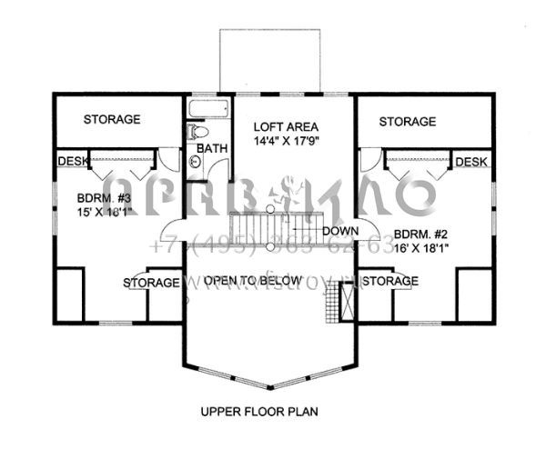 Проект двухэтажного дома с гаражом на две машины в скандинавском стиле S5-334 (039-00617)