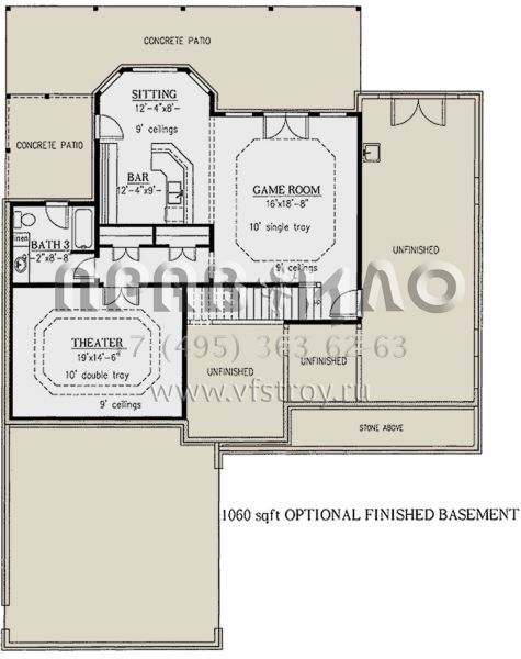 Проект двухэтажного дома с гаражом на две машины в стиле Ранчо S5-238 (286-00024)