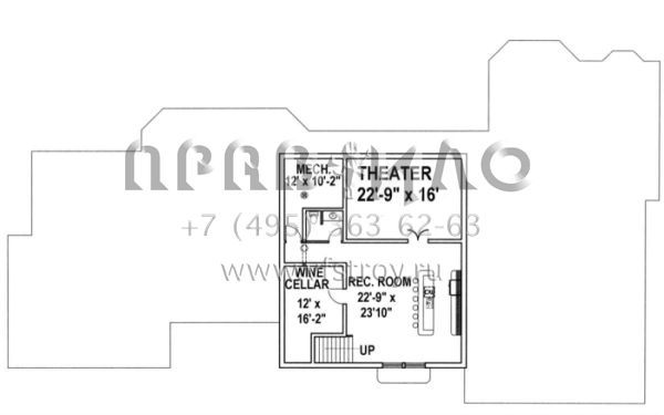 Проект одноэтажного дома с гаражом на три и более машин в современном стиле S5-620 (039-00324)
