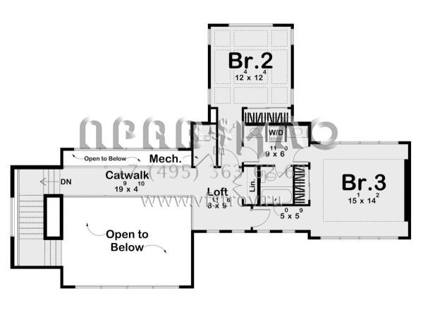 Проект дома с цокольным этажом и гаражом в современном стиле S5-249 (963-00893)