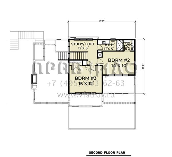 Проект двухэтажного дома с гаражом на две машины в современном стиле S5-240 (2464-00023)