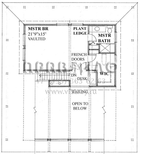 Проект двухэтажного дома без гаража в современном стиле S5-294 (4177-00030)