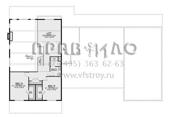 Проект двухэтажного дома с гаражом на две машины в стиле БарнХаус S5-401 (5032-00220)