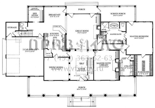 Проект двухэтажного дома с гаражом на две машины в современном стиле S5-393 (7922-00183)