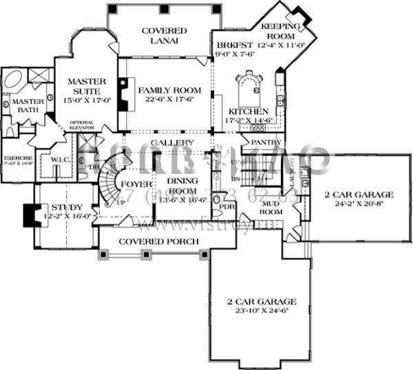Проект двухэтажного дома с гаражом на три и более машин в современном стиле S5-635 (3323-00481)