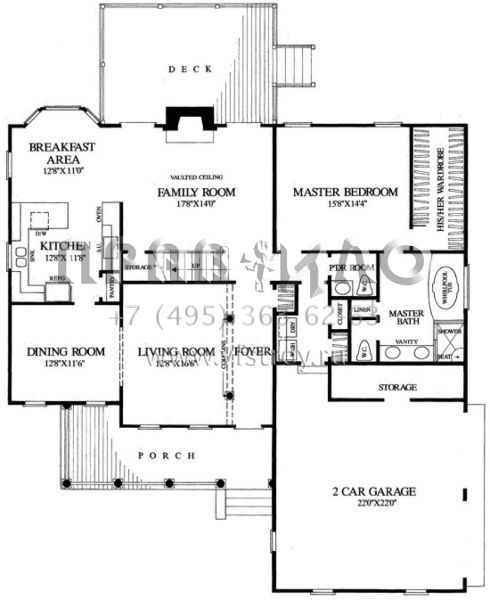 Проект двухэтажного дома с гаражом на две машины в современном стиле S5-223 (7922-00102)