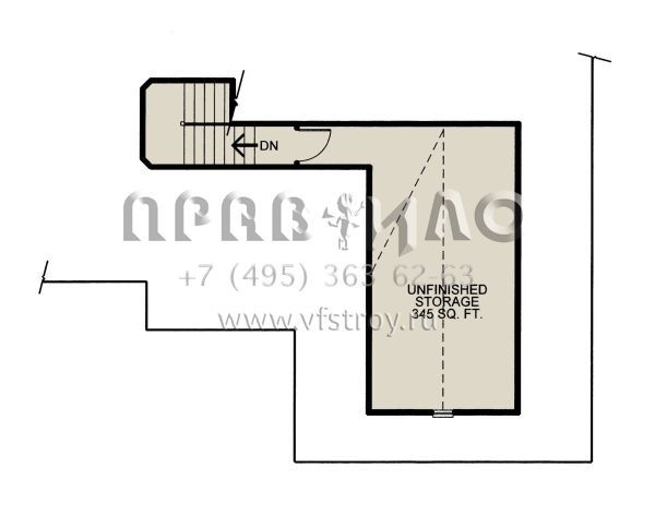Проект одноэтажного дома с гаражом на две машины в стиле Ранчо S5-216 (402-01634)