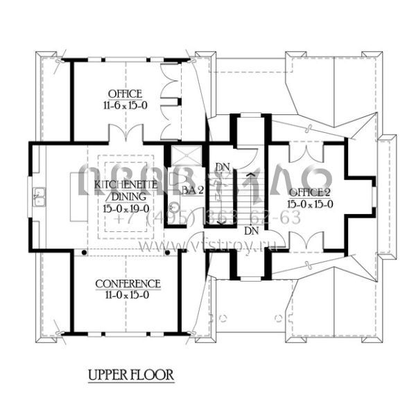 Проект двухэтажного дома с гаражом на три и более машин в скандинавском стиле S5-119 (341-00042)