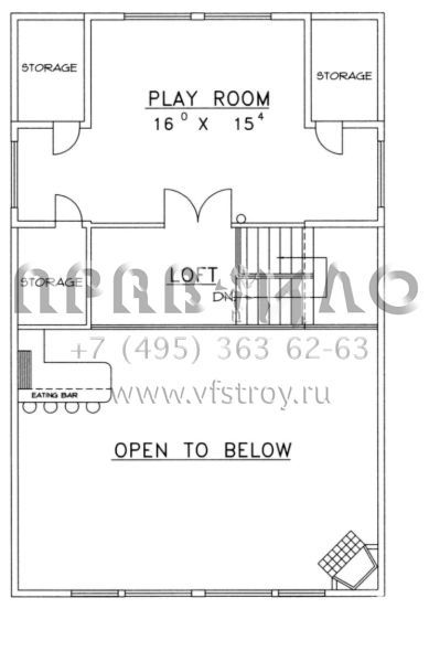 Проект трехэтажного дома с гаражом на две машины в современном стиле S5-165 (039-00351)