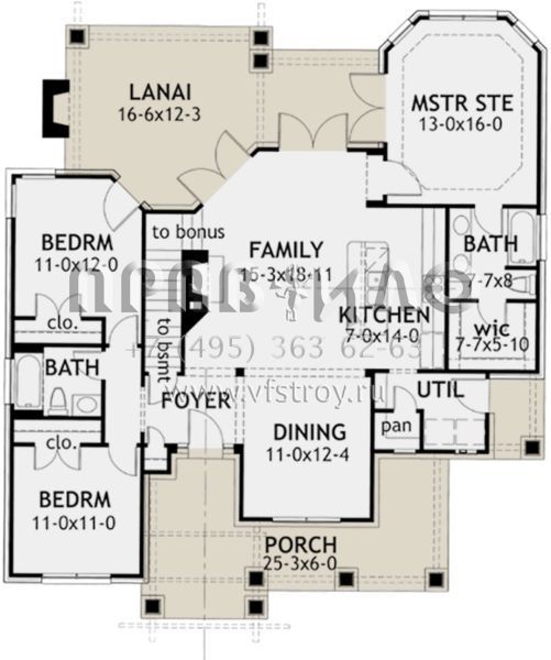 Проект двухэтажного дома с гаражом на две машины в современном стиле S5-132 (9401-00003)