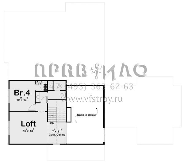 Проект двухэтажного дома с гаражом на две машины в английском стиле S5-301 (963-00829)