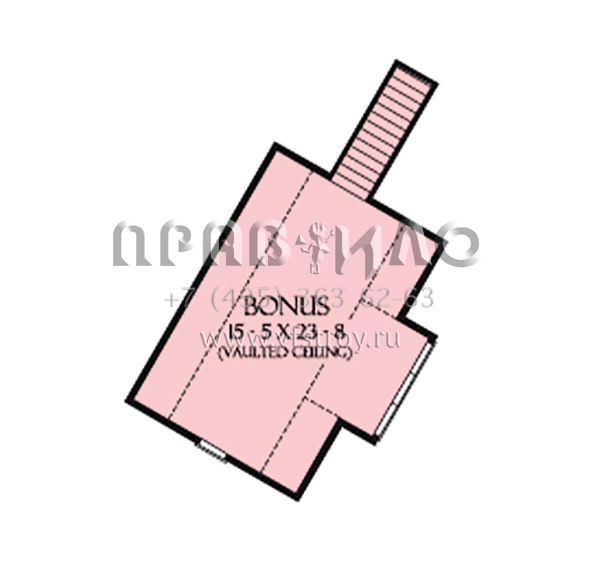 Проект одноэтажного дома с гаражом на две машины в стиле Шале S5-422 (2865-00405)