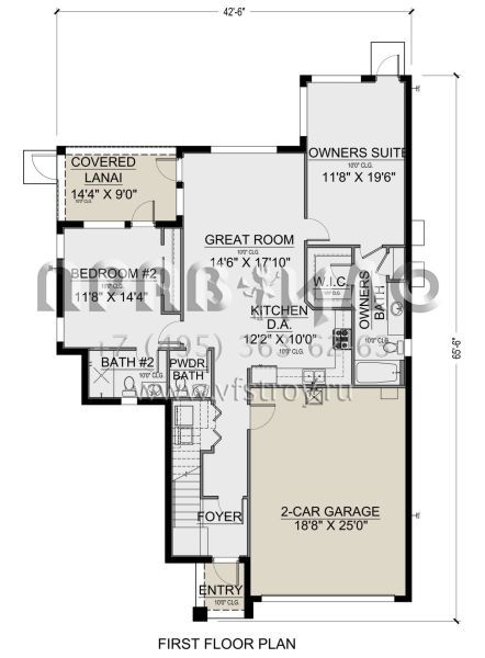 Проект двухэтажного дома с гаражом на две машины в современном стиле S5-276 (5565-00104)
