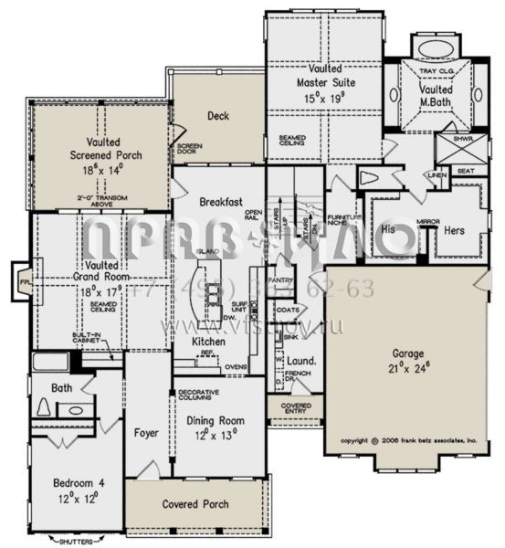 Проект двухэтажного дома с гаражом на две машины в стиле Ранчо S5-325 (8594-00242)