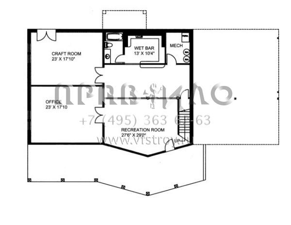 Проект двухэтажного дома с гаражом на три и более машин в скандинавском стиле S5-548 (039-00547)
