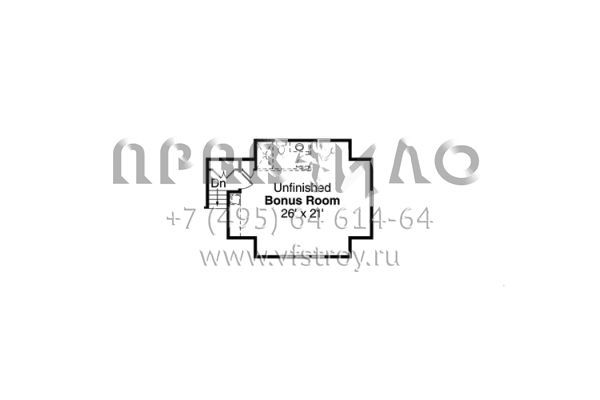 Проект одноэтажного дома с гаражом на две машины в американском стиле S5-234 (035-00709)