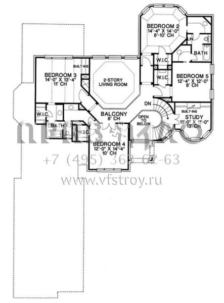 Проект двухэтажного дома с гаражом на три и более машин в современном стиле S5-327 (402-00985)