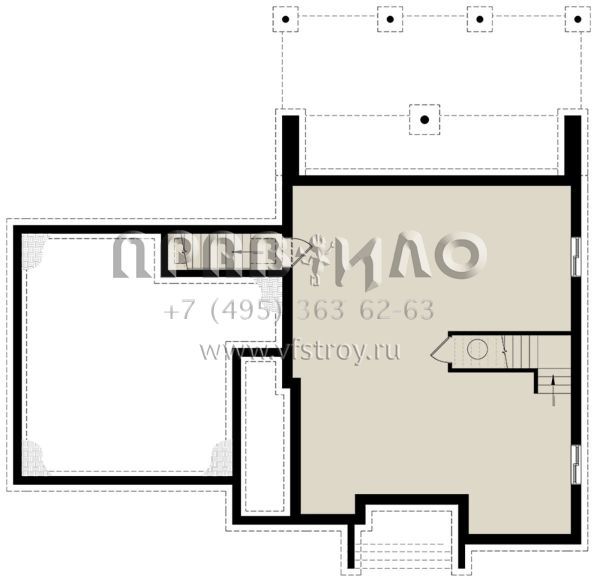 Проект двухэтажного дома с гаражом на две машины в современном стиле S5-190 (034-01193)