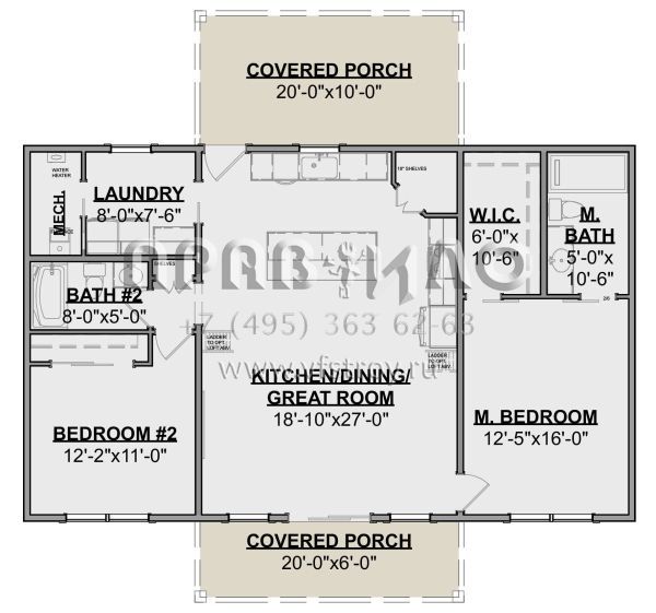 Проект двухэтажного дома без гаража в современном стиле S5-161 (1462-00092)