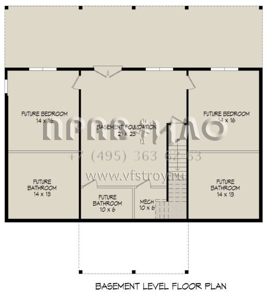 Проект двухэтажного дома с гаражом на две машины в стиле Шале S5-191 (940-00696)