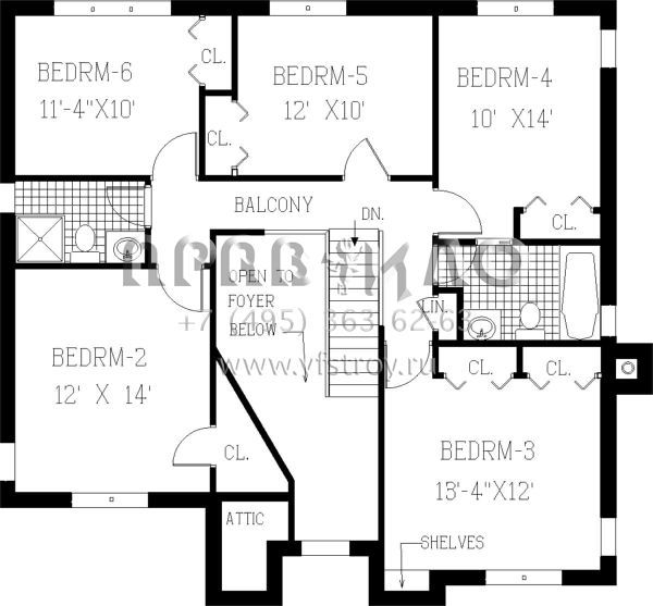Проект двухэтажного дома с гаражом на две машины в английском стиле S5-266 (033-00125)