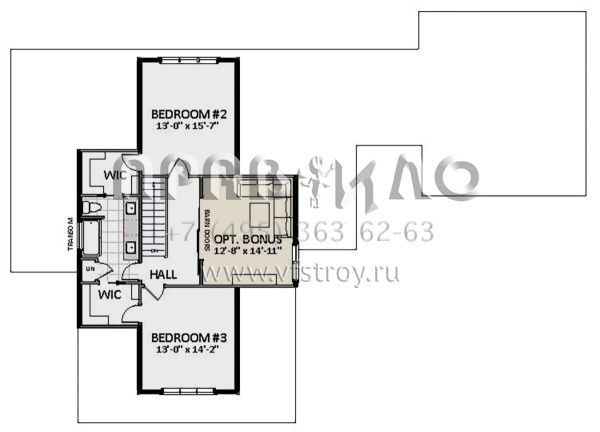 Проект двухэтажного дома с гаражом на две машины в современном стиле S5-226 (6849-00079)