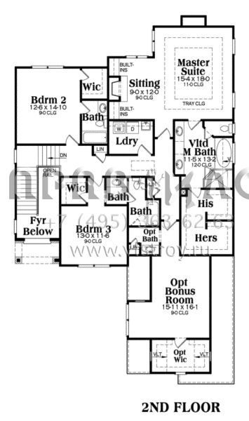 Проект двухэтажного дома с гаражом на две машины в английском стиле S5-302 (009-00039)