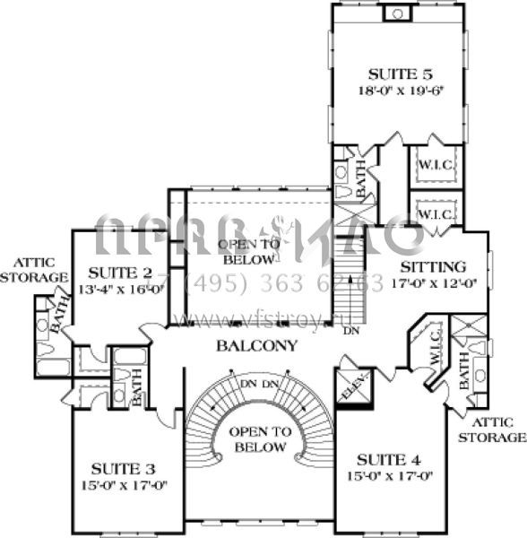 Проект двухэтажного дома с гаражом на три и более машин в прибрежном стиле S5-914 (3323-00548)
