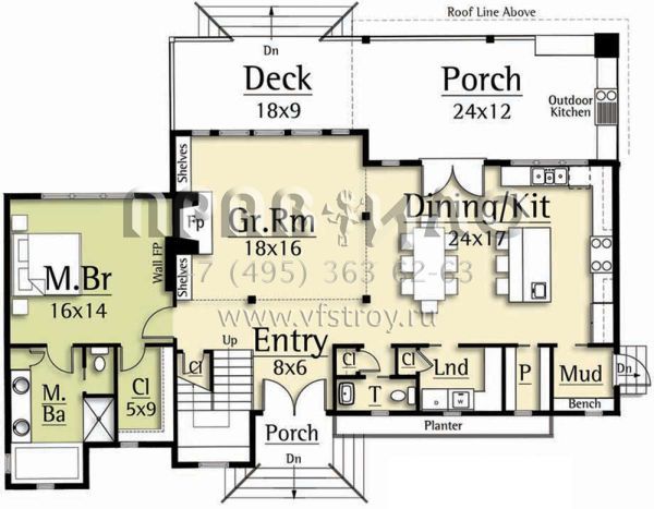 Проект двухэтажного дома с гаражом на две машины в современном стиле S5-226 (8504-00141)