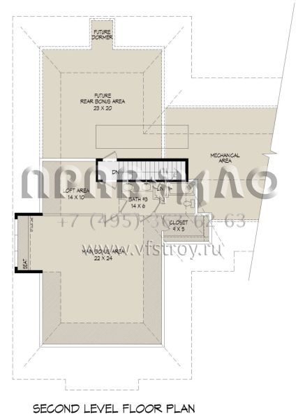 Проект одноэтажного дома с гаражом на три и более машин в американском стиле S5-291 (940-00186)