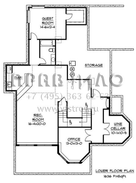 Проект двухэтажного дома с гаражом на три и более машин в современном стиле S5-531 (5631-00015)