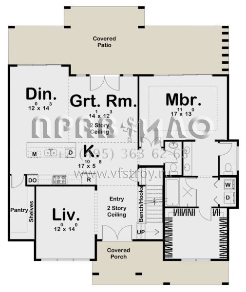 Проект двухэтажного дома без гаража в прибрежном стиле S5-271 (963-00458)