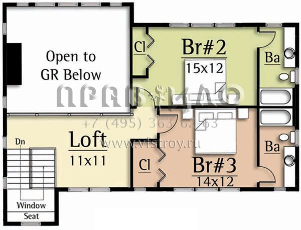 Проект двухэтажного дома с гаражом на две машины в современном стиле S5-226 (8504-00124)