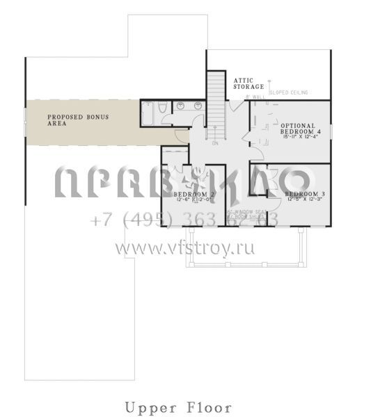 Проект двухэтажного дома с гаражом на две машины в стиле Ранчо S5-264 (110-01063)