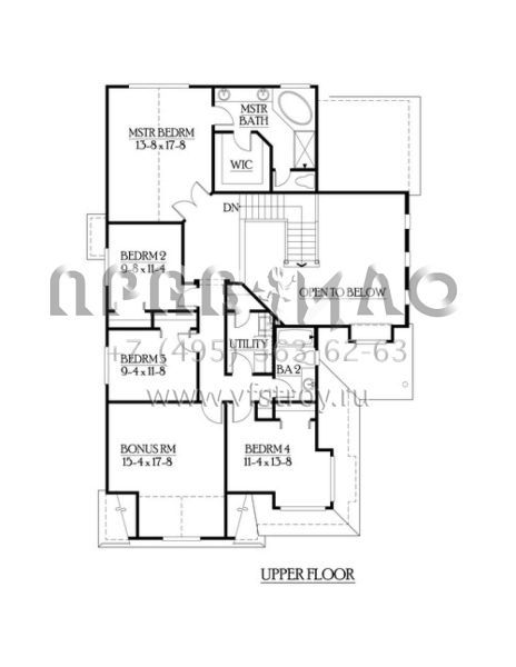 Проект двухэтажного дома с гаражом на три и более машин в скандинавском стиле S5-258 (341-00076)