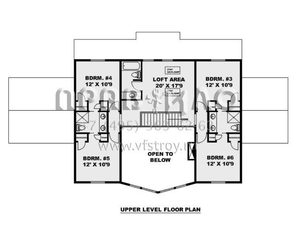 Проект двухэтажного дома без гаража в американском стиле S5-316 (039-00740)