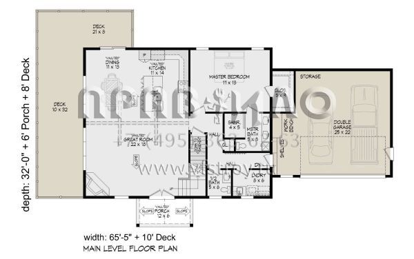 Проект двухэтажного дома с гаражом на две машины в стиле Шале S5-196 (940-00566)