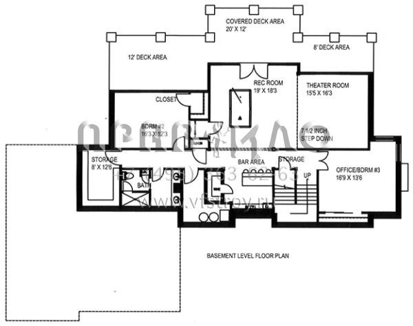 Проект двухэтажного дома с гаражом на три и более машин в скандинавском стиле S5-379 (039-00638)