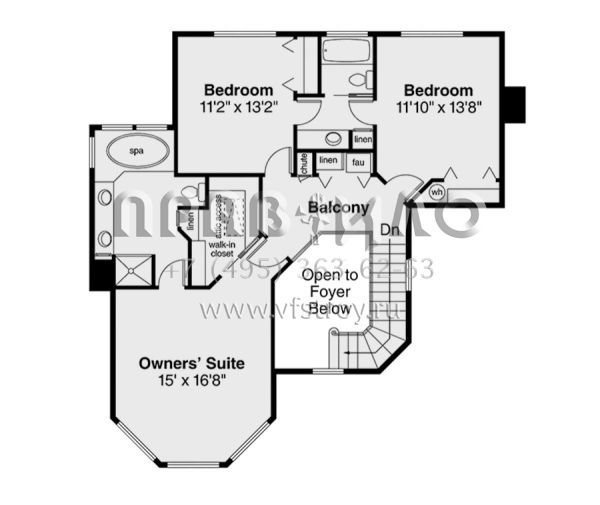 Проект двухэтажного дома с гаражом на две машины в английском стиле S5-220 (035-01006)
