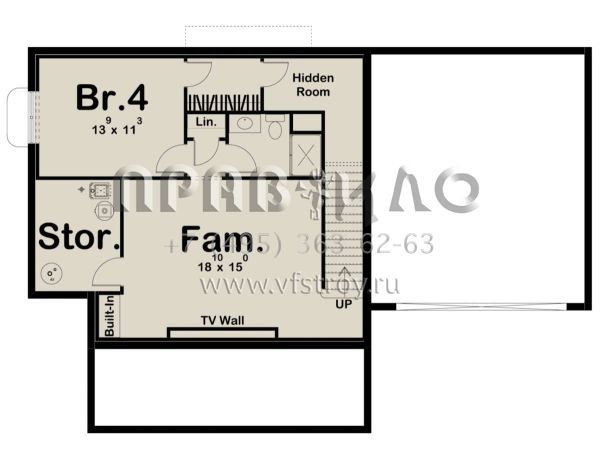 Проект двухэтажного дома с гаражом на две машины в американском стиле S5-189 (963-00444)