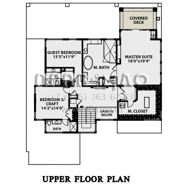 Проект двухэтажного дома с гаражом на две машины в современном стиле S5-366 (4771-00012)