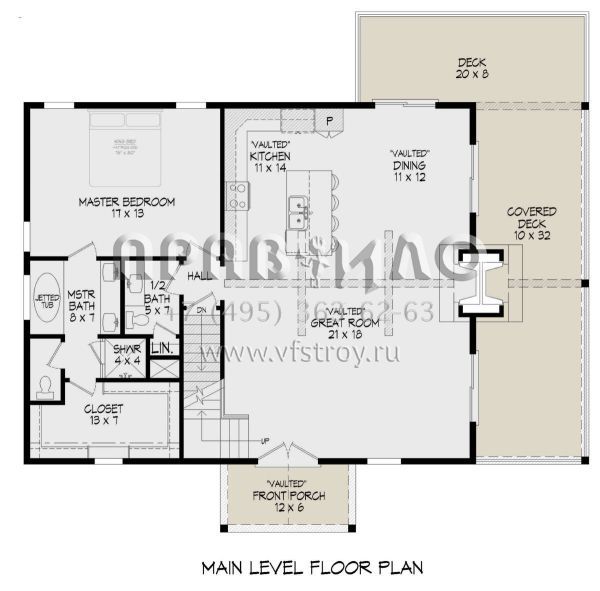 Проект двухэтажного дома без гаража в стиле Шале S5-166 (940-00986)