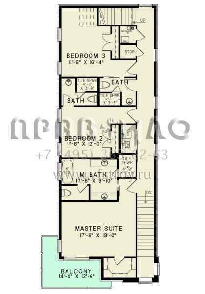 Проект трехэтажного дома с гаражом на две машины в стиле хай-тек S5-242 (8318-00380)