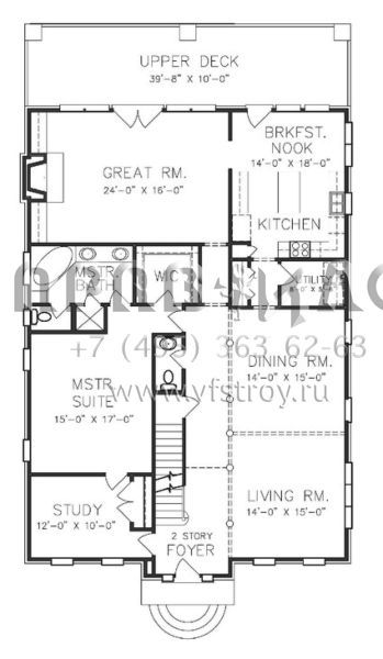 Проект двухэтажного дома с гаражом на две машины в стиле Особняк S5-321 (6819-00003)