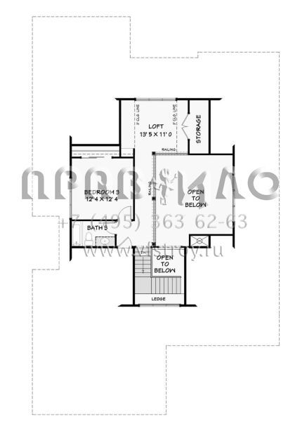 Проект двухэтажного дома с гаражом на две машины в американском стиле S5-239 (3125-00009)