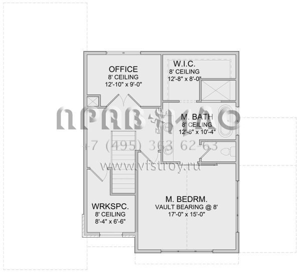 Проект двухэтажного дома с гаражом на две машины в современном стиле S5-237 (6422-00004)