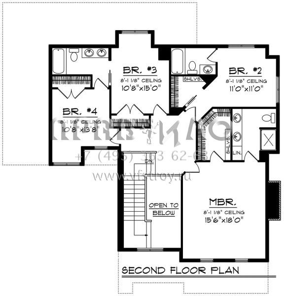Проект двухэтажного дома с гаражом на две машины в скандинавском стиле S5-227 (1020-00175)