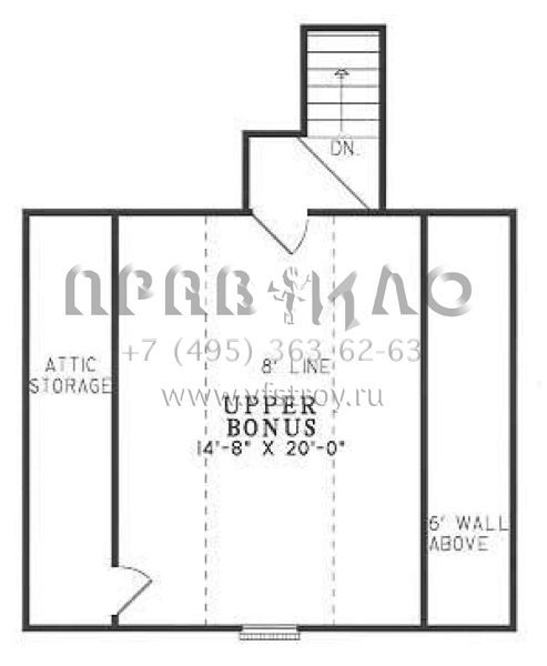 Проект одноэтажного дома с гаражом на две машины в стиле Ранчо S5-198 (110-00227)