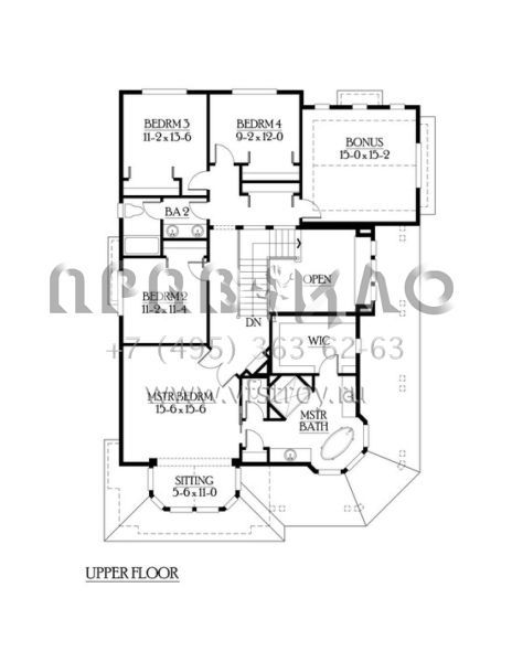 Проект двухэтажного дома с гаражом на три и более машин в скандинавском стиле S5-337 (341-00154)