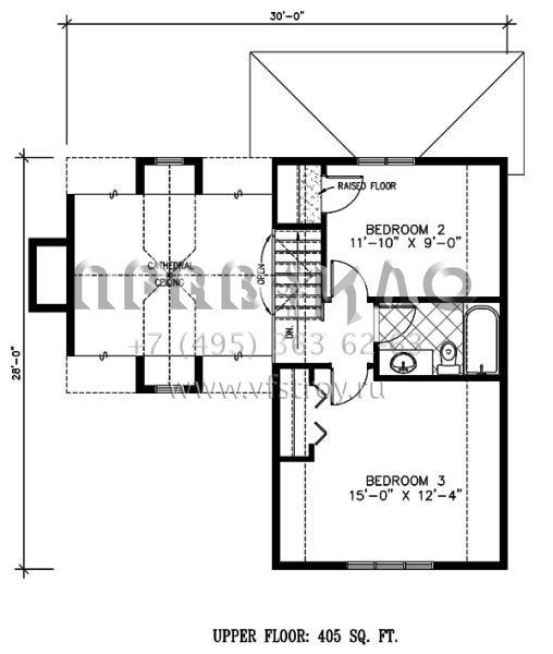 Проект двухэтажного дома без гаража в современном стиле S5-104 (1785-00112)